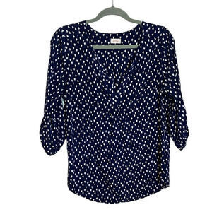 Stitchfix Pixley Tulip Print Popover Blouse